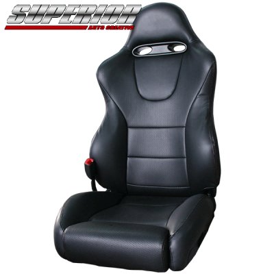 画像1: RECARO レカロ SPORT JC用 パーフォレイトバージョンシートカバー 【ブラック】