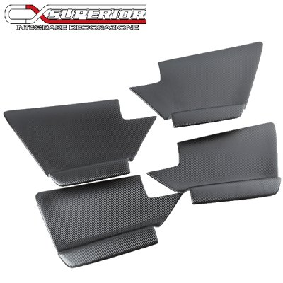 ブラックカーボンルックレザー(ステッチ:なし)