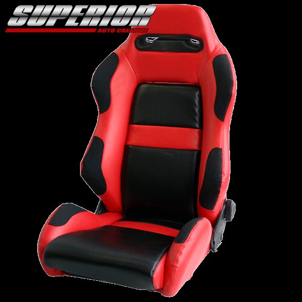 画像1: RECARO レカロ SR-2 パーフォレイトバージョンシートカバー 【レッド】 (1)